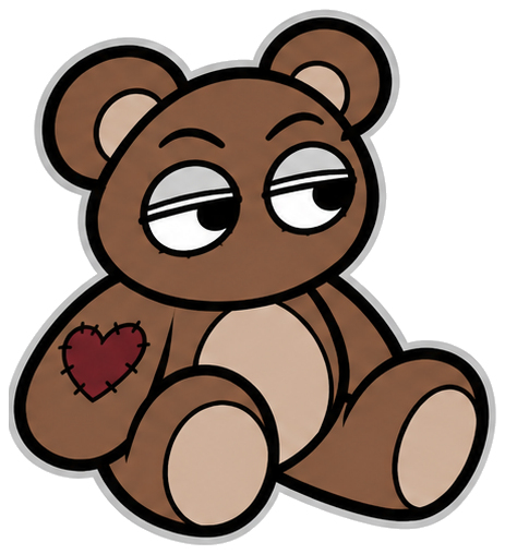 Teddy bear with heart patch